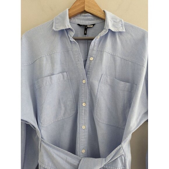 Marissa Webb Emmerson Blouson Sleeve Belted Shirtdress - Picture 4 of 9